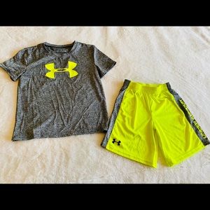 Boys Under Armour 2 piece matching set